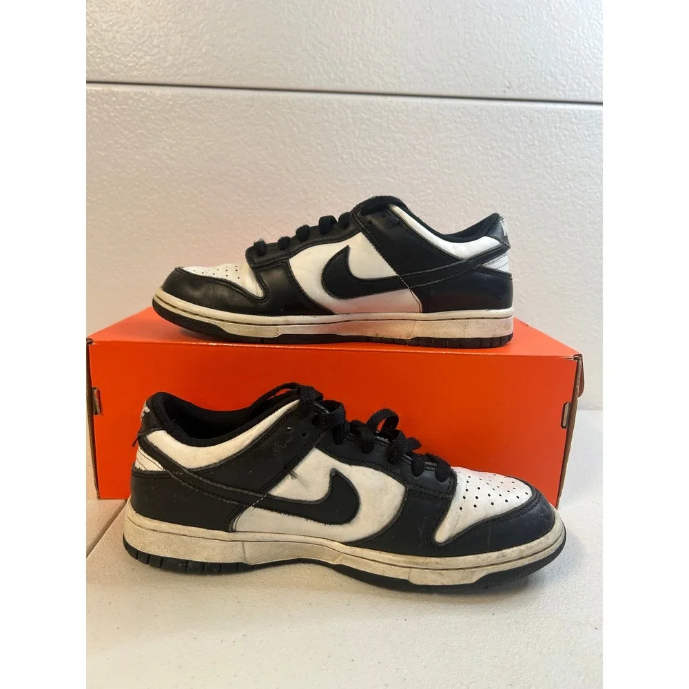 Nike Dunk Low Panda White Black 5.5Y #1380